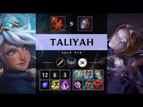 Taliyah Mid vs Orianna - KR Challenger Patch 25.07