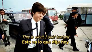 Yes it is - The Beatles (LYRICS/LETRA) [Original]