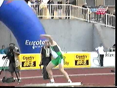 thomasz majewski shot put 19.69m Prague 2004