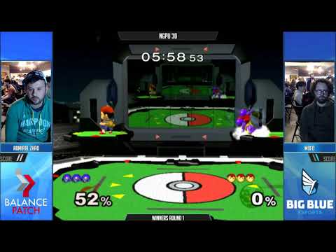 NGPU 30 SSBM - Admiral Zhao (Samus) vs. Mofo (Ness) - Melee WR2