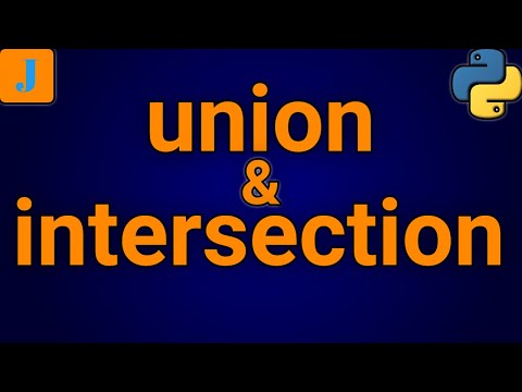 Union And Intersection In Python