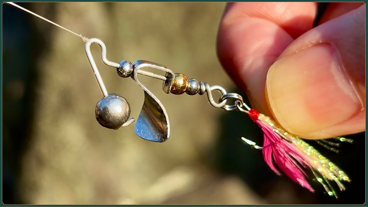 How to make a Twist less Rotating Spinner. || Micro-sized fishing lures.