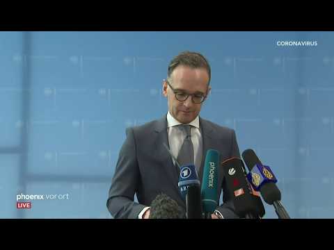 Coronavirus: Pressekonferenz mit Heiko Maas am 17.03.20