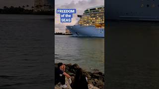 FREEDOM of the SEAS выходит из Майами #freedomoftheseas #miami #umarkeyn #cruiseship #cruise #travel