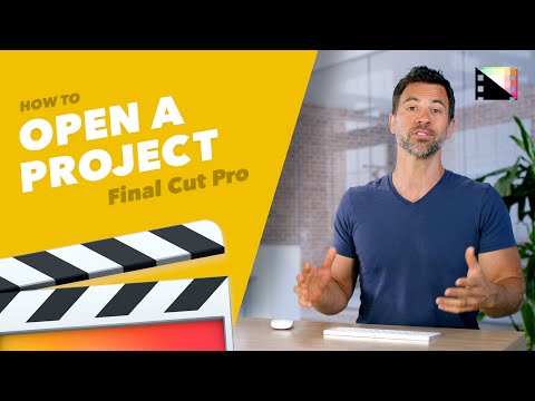 How to Open a Project in Final Cut Pro X