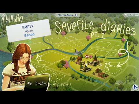 how to build a sims 4 save file from scratch!🗺️🏠🍊the sims 4: save file diaries 1