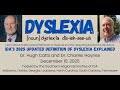 The IDA 2025 Updated Definition of Dyslexia - EXPLAINED