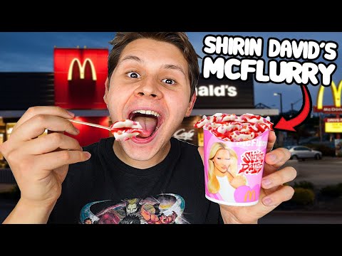 DAS NEUE MCFLURRY BEI MCDONALDS TESTEN🍦😲(SHIRIN DAVID Edition)