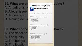 TOEIC Listening Part 3 - Can You Answer This? 🎧 #englisheveryday #toeiclistening #toptrending