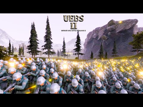 25000 German Machine Guns VS 20000 Skeleton Warriors  | Ultimate Epic Battle Simulator 2 | UEBS 2