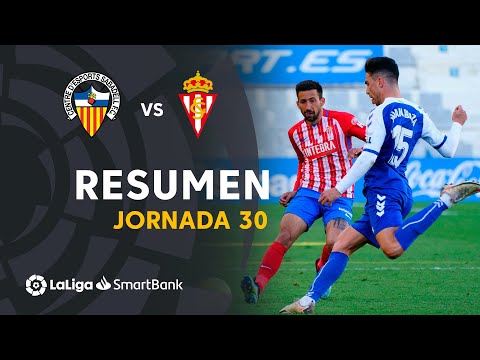 Resumen de CE Sabadell vs Real Sporting (1-1)