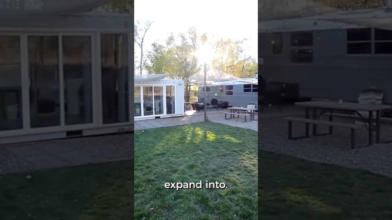 Family's Tiny Home Bus & Shipping Container Flex Space