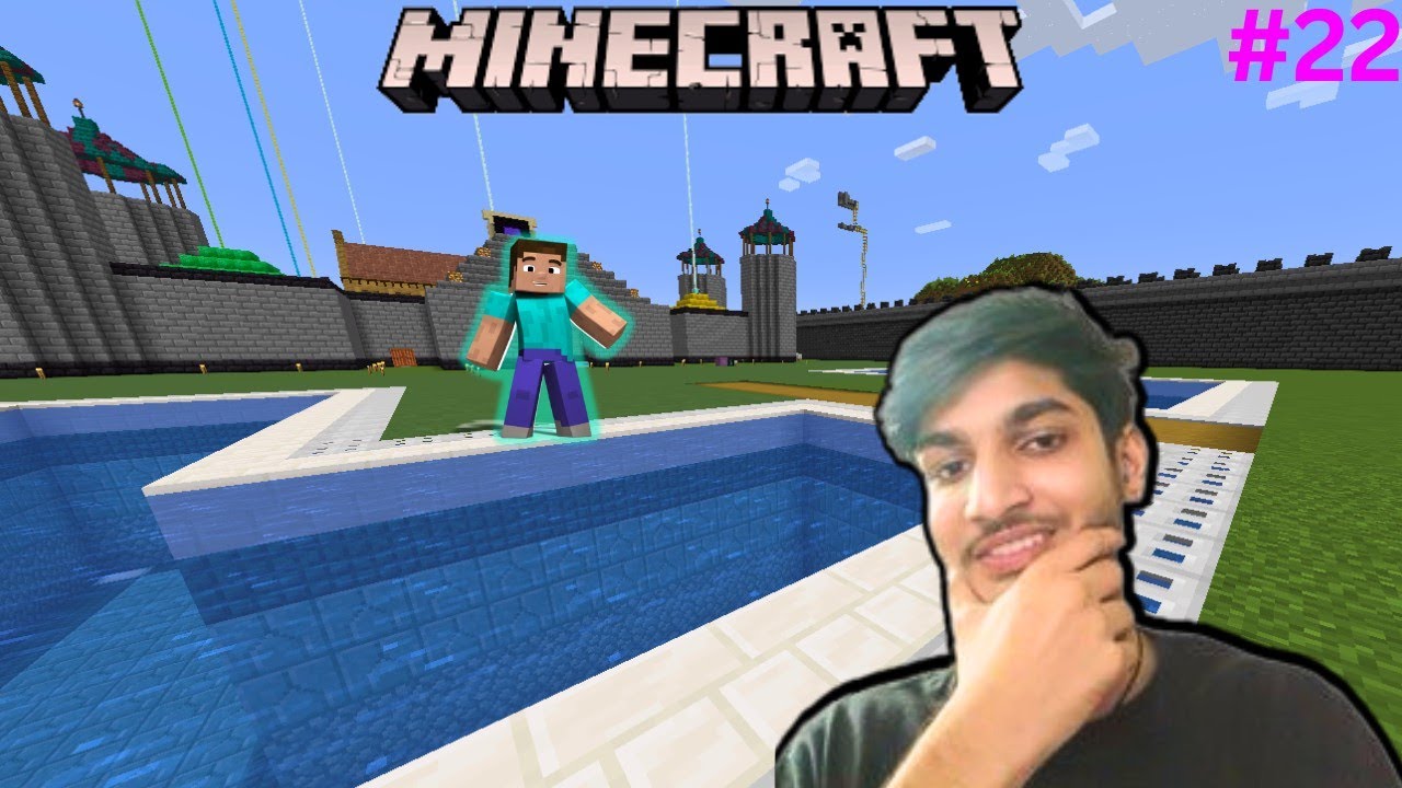 I BUILD A SWIMMING POOL | MINECRAFT GAMEPLAY #22