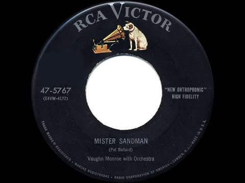 1st RECORDING OF: Mr. Sandman - Vaughn Monroe (1954)