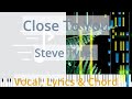 🎹Close To You, Chord & Lyrics, Steve Tyrell, Synthesia Piano8973