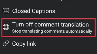 Facebook Comment Translation Video