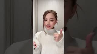 白ニットの揺らぎ❤️#美女 #美人 #美顔 #ニット #tiktok #nail