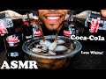ASMR COCA COLA LESS WHITE SODA COKE DRINKING POURING ICE SOUNDS NO TALKING