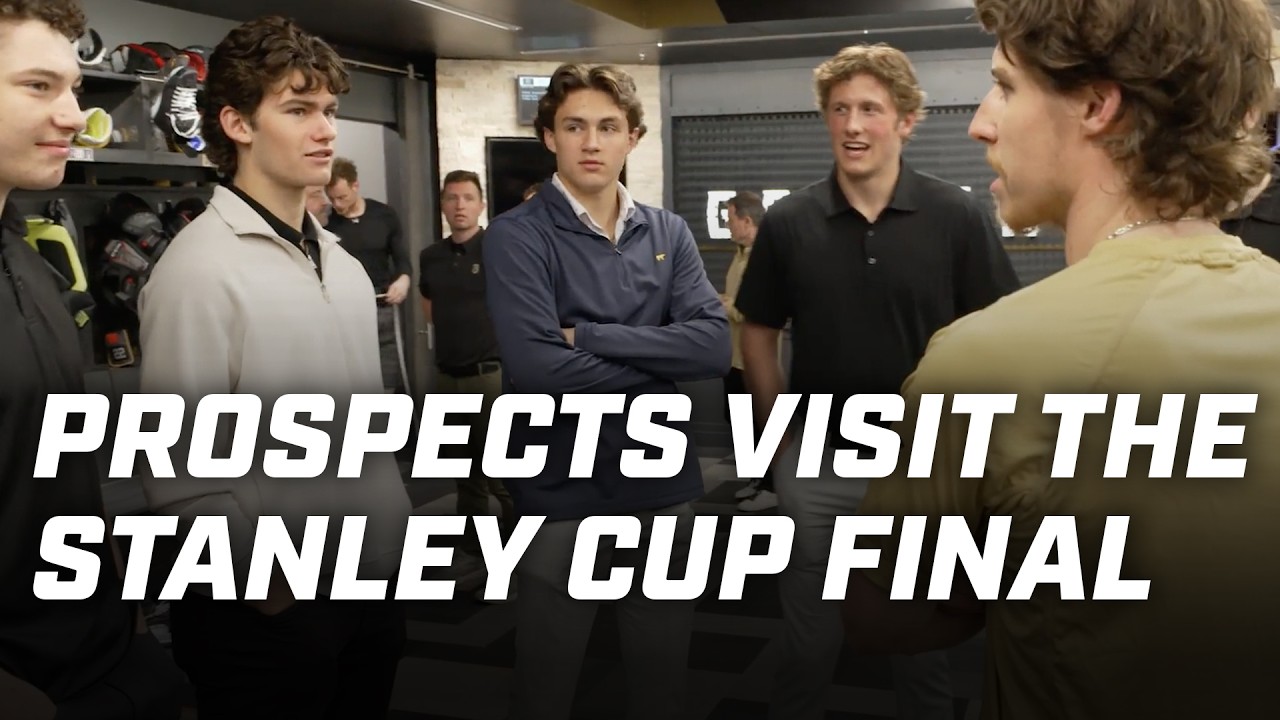 "Imagine playing in front of a crowd like this?" | Draft prospects at Game 4 of Stanley Cup Final