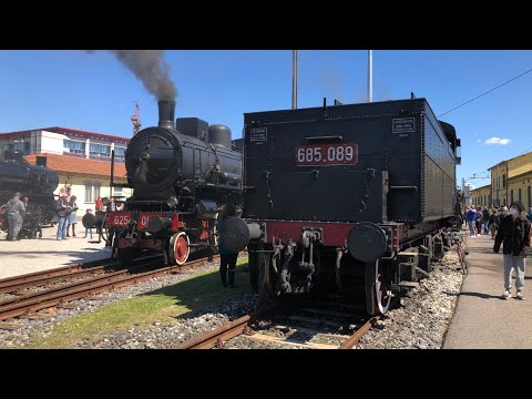OPEN DOORS TO THE PISTOIA RAILWAY DEPOSIT: STEAM LOCOMOTIVES AND HISTORICAL TRAINS!