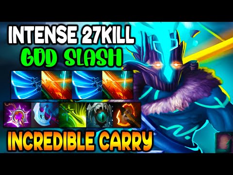 INTENSE GOD SLASH - INCREDIBLE CARRY JUGGERNAUT - FULL TEAM FIGHT - DOTA 2 GAMEPLAY
