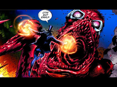 Zatanna Incinerates Plastic Man