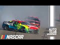 Tyler Reddick cuts a tire and William Byron makes contact with the No. 8