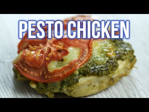 4 Ingredient Pesto Chicken Bake (still JUICY from the OVEN)