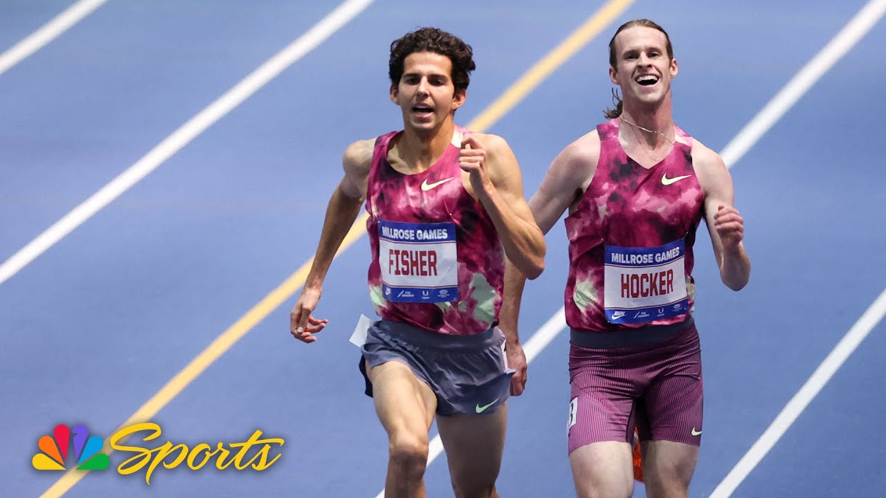 WORLD RECORD! Grant Fisher, Cole Hocker duel to the wire in Millrose 3000m classic | NBC Sports