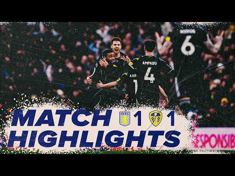 Aston Villa 1-1 Leeds United | Premier League highlights | Sublime Stach free-kick beats Martinez