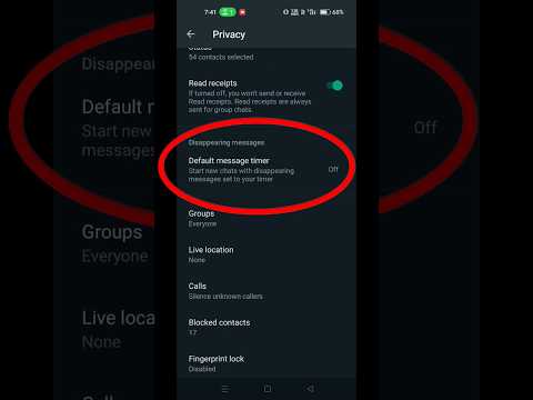 How to Enable auto Disappear 🫥 Message On WhatsApp  2023 New update #shorts #viral #whatsapp