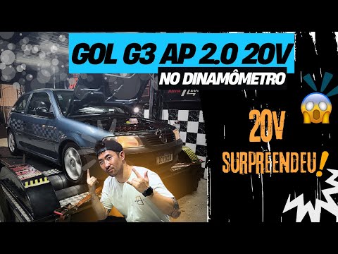 Levamos o Gol G3 2.0 20V no Dinamômetro, e a potência surpreendeu!!!