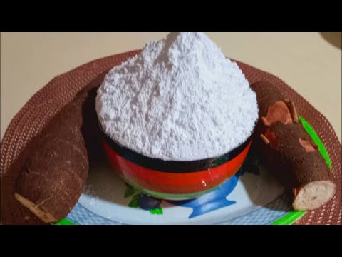 HOW  TO  MAKE TAPIOCA / CASSAVA STARCH  FROM SCRATCH   AT HOME //  ,YUCA STARCH (SO EASY)