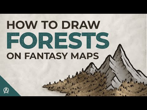 How to Draw Forests on Fantasy Maps - Simple Organic Style for Regional Maps