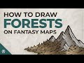 How To Draw Forests On Fantasy Maps Simple Organic Style For Regional Maps