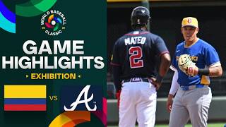 Colombia vs. Braves 2026 World Baseball Classic | Exhibition Game Highlights
