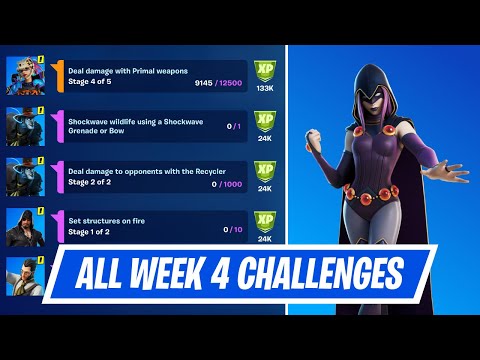 All Week 4 Epic & Legendary Quest Challenges Guides in Fortnite - Week 4 Quest in Chapter 2 Season 6