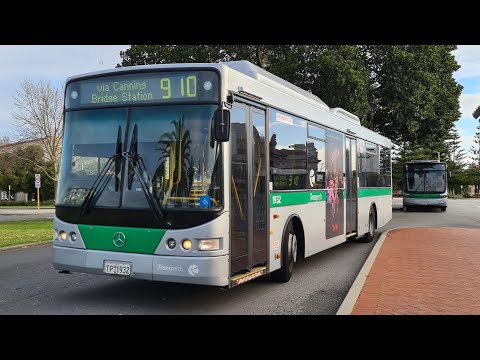 Transperth TP1932 - Mercedes-Benz OC500LE CNG(Bad Diff & Loud ZF Kickdown)