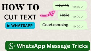 How To Cancel Text on WhatsApp?🔥😱