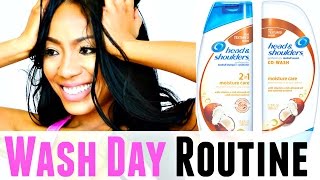 preview picture of video 'Relaxed Hair Wash Day Routine ♥ Head & Shoulders'