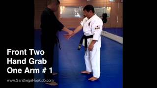 San Diego Hapkido Defense - Front Two Hand Grab