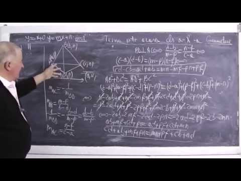 Lectia 442 - Probleme de geometrie analitica - Tema la matematica - Clasa 10