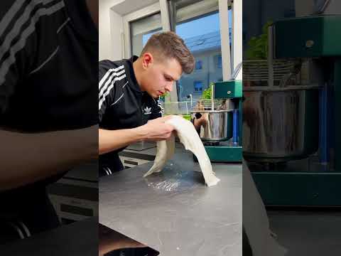 Ciabatta with 116% hydration?😱 I tried it.💦 #baking #ciabatta #fy #fyp #foryou