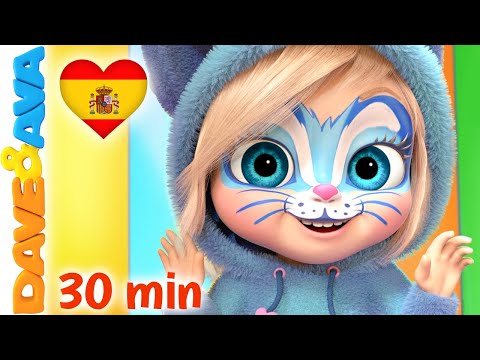 🕺Salta un Poco, Brinca un Poco | Canciones Infantiles | Dave and Ava en Español 🕺