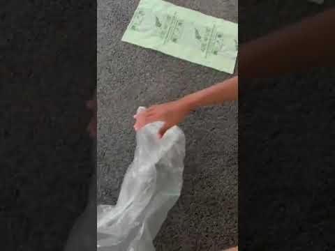Como abrir Sacos Compostáveis ​​(Pak n save)