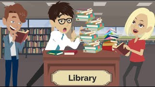 At the Library 📚 Conversation in English