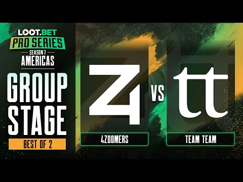 4 Zoomers vs TEAM TEAM Game 2 - Pro Series 7 AM: Group Stage w/ KMart & ET