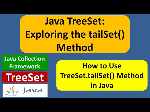 Java Treeset Exploring The Tailset Method Java Collection Framework