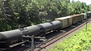 Trains on the Strathroy & Windsor Subdivisions. July 5, 2001