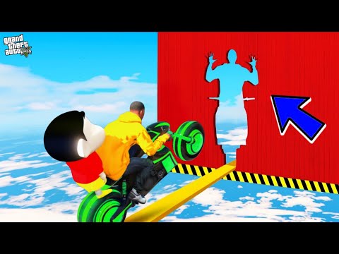SHINCHAN AND FRANKLIN TRIED THE IMPOSSIBLE FERRIS WHEEL PARKOUR CHALLENGE GTA 5